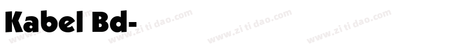 Kabel Bd字体转换